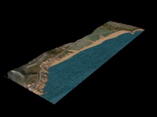 Airborne laser altimetry data of the beach near Montara, California in 1997