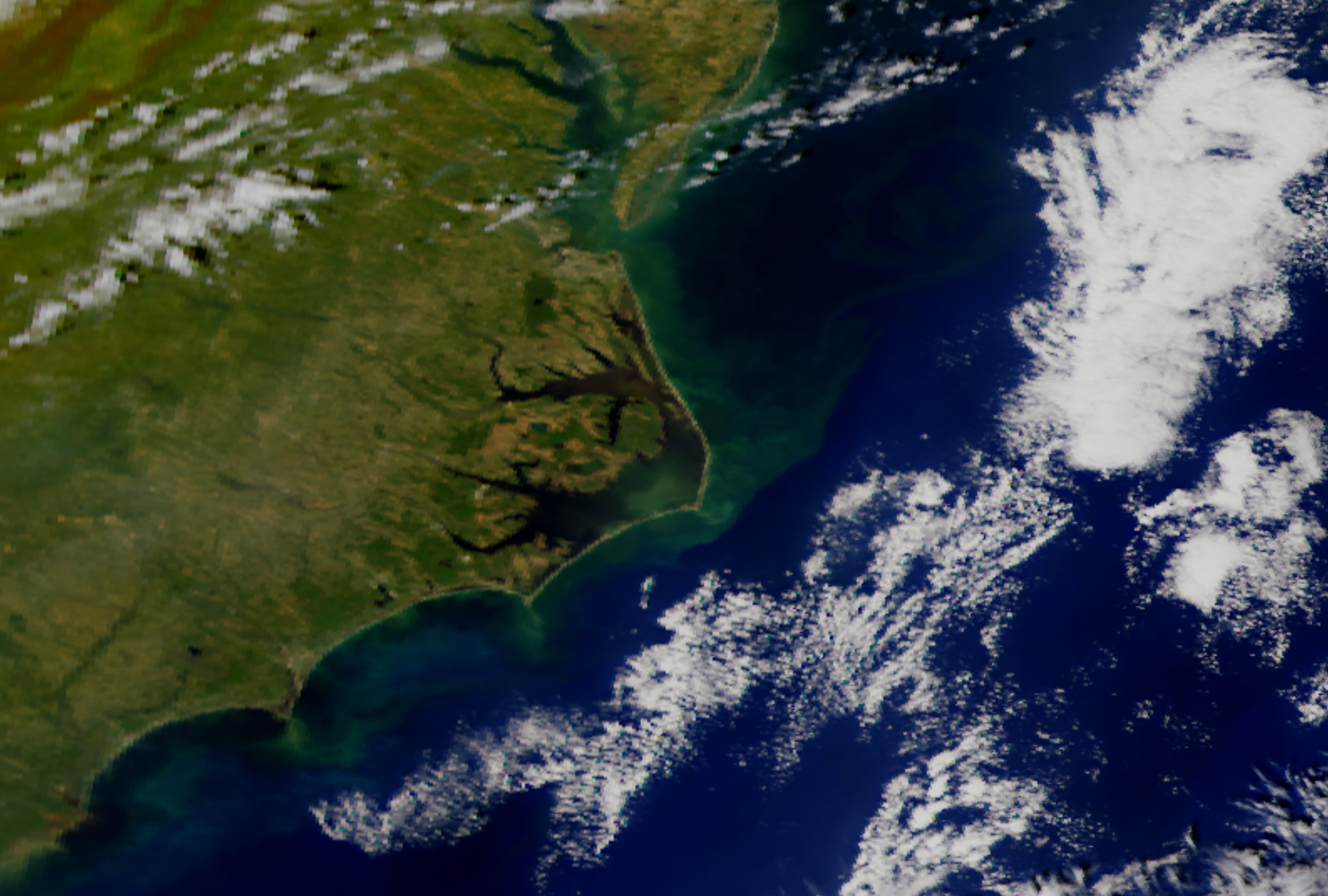 NASA SVS | Carolina Coast from SeaWiFS: October 26, 1999