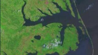 Link to Recent Story entitled: Landsat-7 Pamlico River Zoom: July 6, 1999