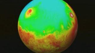 Preview Image for A Rotating False Color View of the Martian South Pole from MOLA