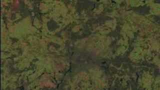 A flyby of Berlin, from Landsat data