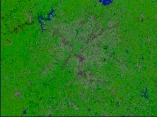 A Landsat image of the Atlanta region