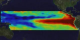 An animation of sea surface height anomaly in the Pacific Ocean from December, 1997, to April, 2000, as measured by TOPEX-Poseidon