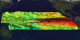 An animation of sea surface temperature, height, and wind anomalies in the Pacific for December 1997 through April 2000.  (Wind anomalies stop at April, 2000.)