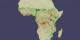 Montly averaged NDVI anomalies in Africa for 20 years.