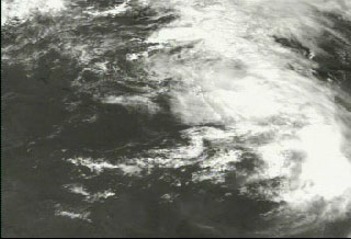 Clouds over the Pacific Ocean and Latin America on August 2, 2000, as measured by GOES-11