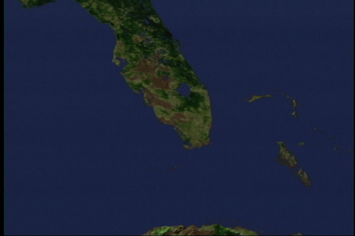 Clouds over Florida on August 4, 2000, as measured by GOES-11