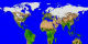 Global vegetation index for 1991, as measured by AVHRR