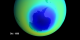 Average October ozone level over Antarctica for 1999.