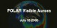An animation of the visible aurora in the northern hemisphere on July 16, 2000 as measured by Polar.  Text on preview image reads, 
