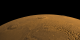 A View of the Tharsis volcanoes from above Solis Planum