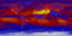The Earth in OLR, 14-day boxcar averaged in June 2000.