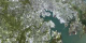 Here we see an image of the Baltimore area taken with the
Landsat satellite on March 27, 1998. For over 26 years, Landsat images have been
used to help urban planners understand where growth is taking place and help
geographers evaluate how different urban planning programs effect population
growth and land use.