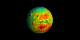 False color (epithermal neutron) view of Mars at the equator
