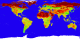Flat Map of the climate Modeling grid Albedo
