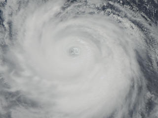 Typhoon Chataan off the coast of Japan.