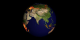 This animation shows fire activity occurring from 8-21-2001 through 8-20-2002 on a rotating globe.
