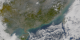 Close-up of the haze over China, with Shenzhen at the bottom of the image.