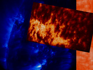 The first image from VAULT overlaying space-based solar imagery.