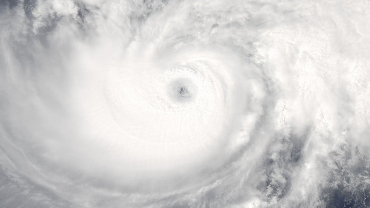 Close-up of Hurricane Isabel on September 10, 2003.