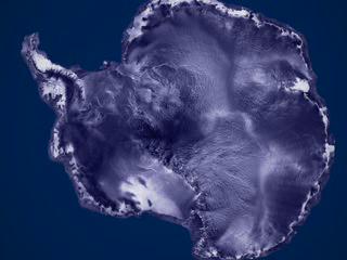 Animation zooms down to the area where iceberg B-15A split in two between 10-7-03 and 10-9-03.  McMurdo Station can be seen on the final frame of this animation.  McMurdo Station is towards the top of the image, and appears as a white dot with 4 lines (runways-roads) branching off it.