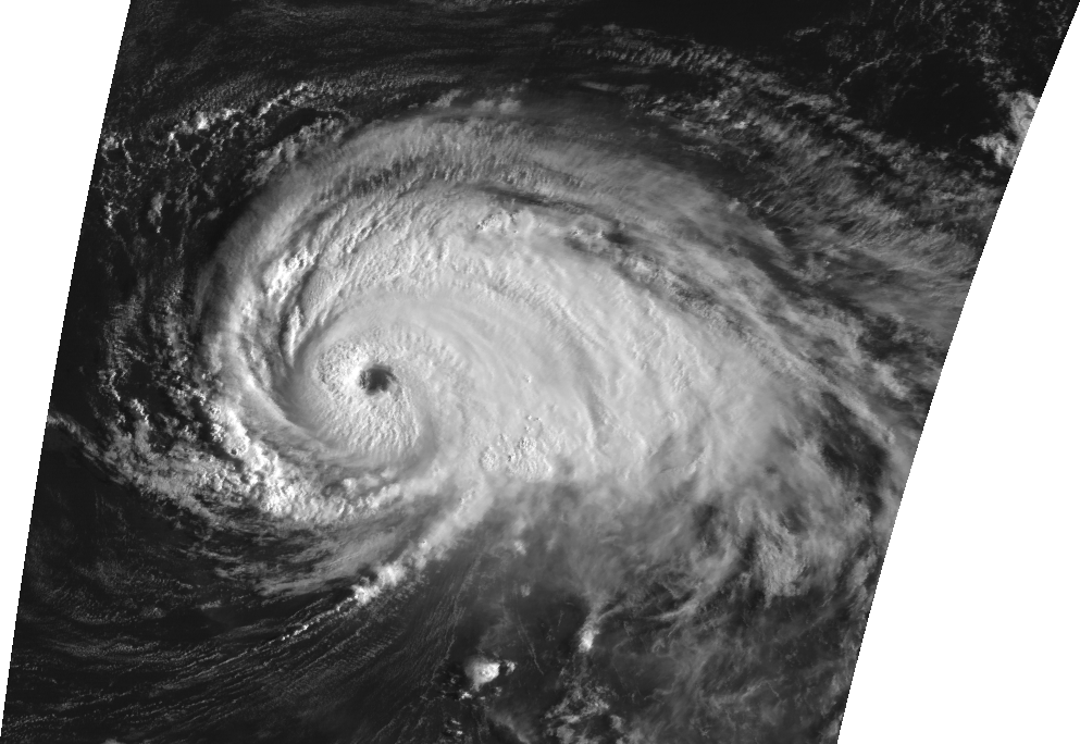 This animation shows a close-up of Hurricane Luis on September 6, 1995.This product is available through our Web Map Service.