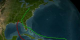 This animation shows the rain accumulation of Hurricanes Frances and Hurricane Ivan.  Hurricane Frances' track is shown in green and Ivan's track is in red.