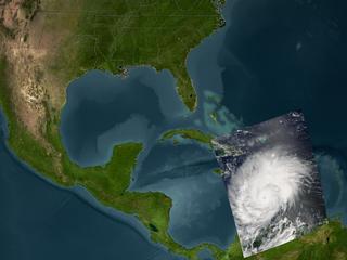 Hurricane Ivan, September 9, 2004, Terra Satellite