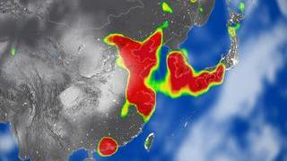 This image is of Nitrogen Dioxide, NO2, on October 16, 2004.