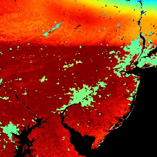 NASA SVS | Urban Signatures: Latent Heat Flux (WMS)