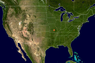 This animation shows the mean population center of the United States for each census from 1790-2000.This product is available through our Web Map Service.