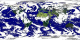 Global cloud cover from the 0.25 degree resolution fvGCM atmospheric model for the period 9/1/2005 through 9/5/2005.
  This  product is available through our Web Map Service .