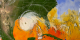 Hurricane Rita clouds and sea surface temperatures on Sep 23, 2005 at 13:45GMT