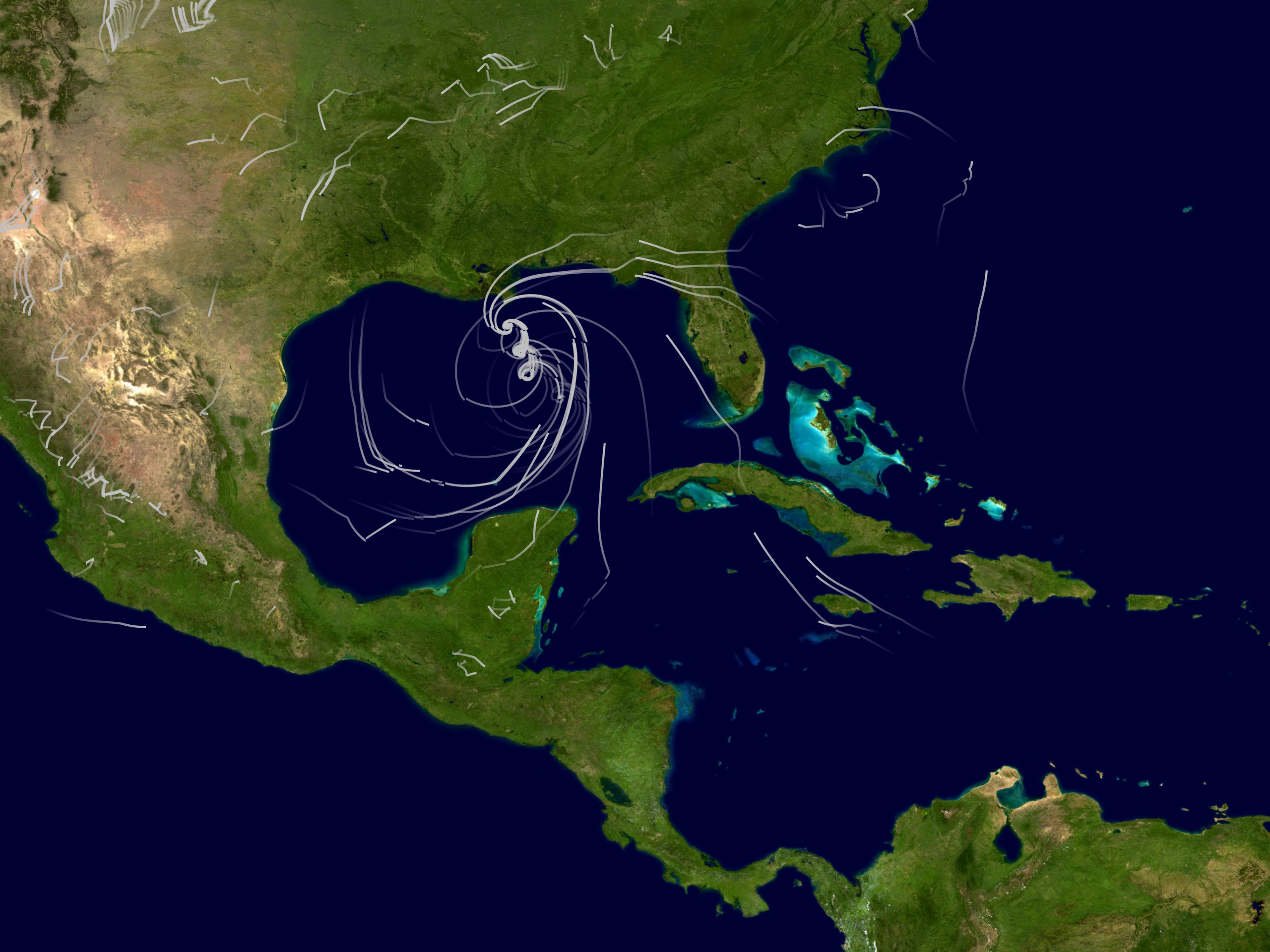 NASA SVS MAP 05 Models Hurricane Katrina s Winds From August 23 