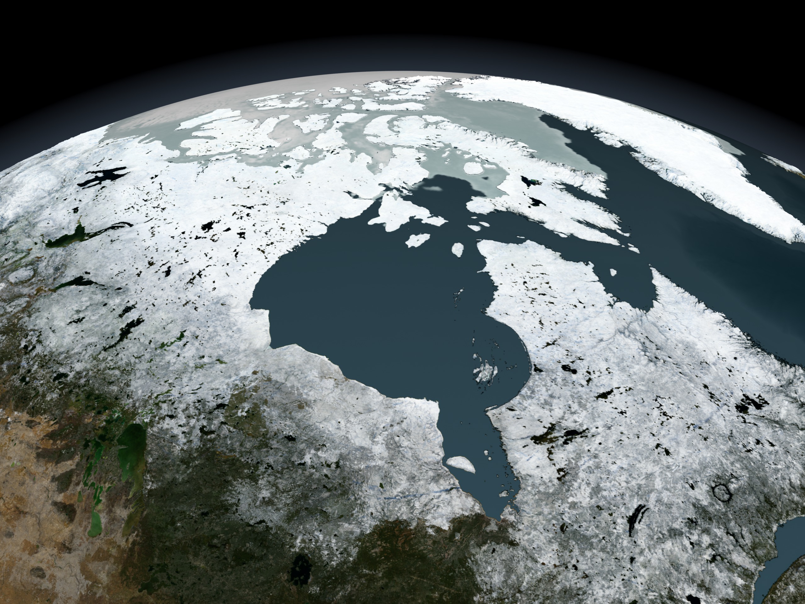 Hudson Bay sea ice on November 14, 2005.