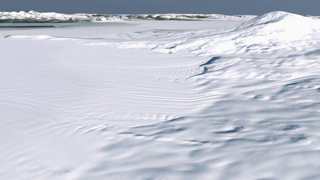 This brief animation does a mosaic dissolve between the lower resolution MOA data of the area where Ross Island meets the Ross Ice Shelf to the high resolution LIMA data of the same region.
