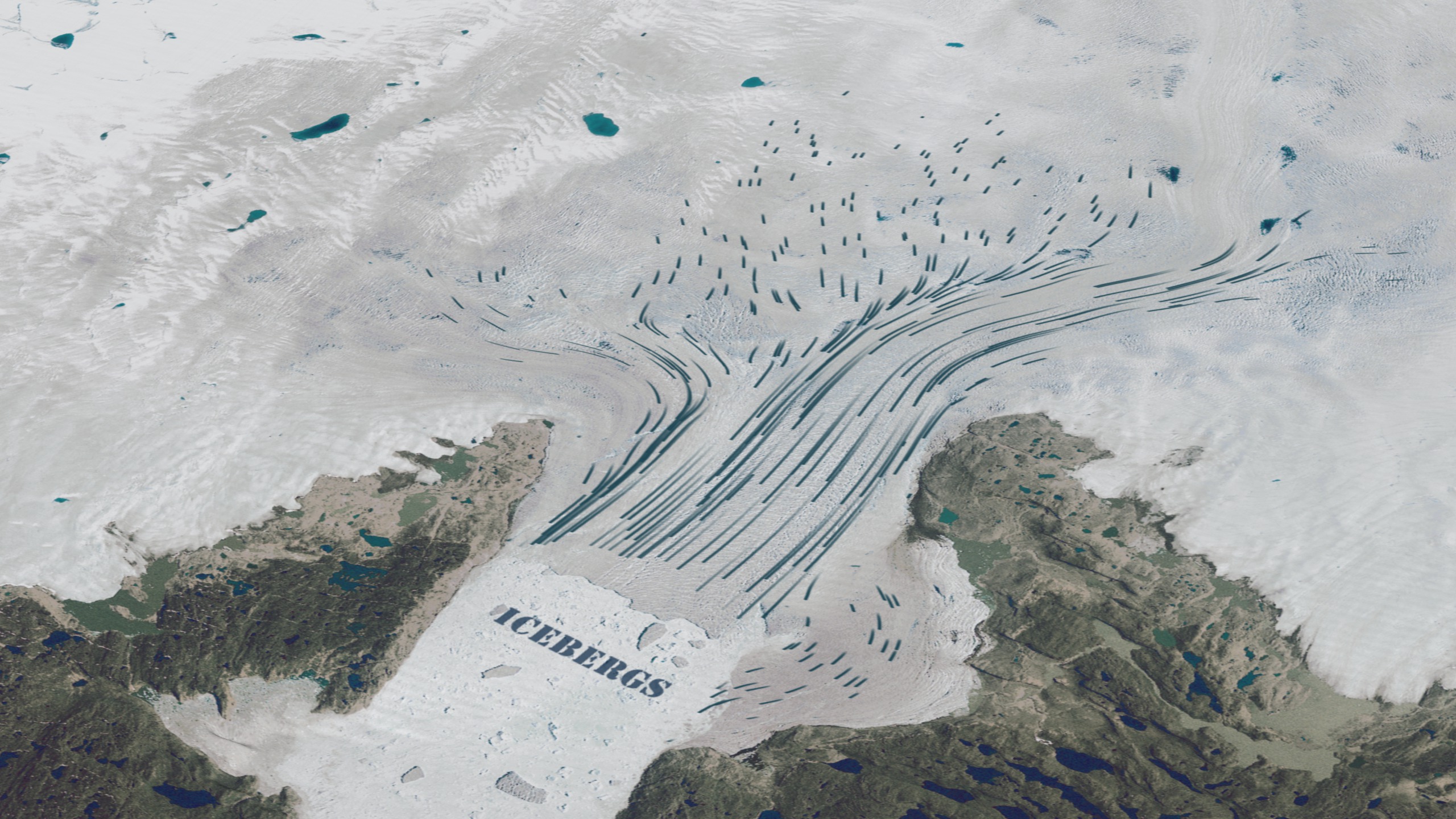 NASA SVS | Updated Jakobshavn Glacier Calving Front Retreat from 2001  through 2006