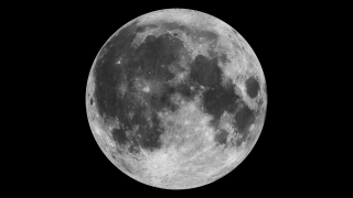 This print resolution image of the moon using Clementine data is the view we are most likely to see when the moon is full.