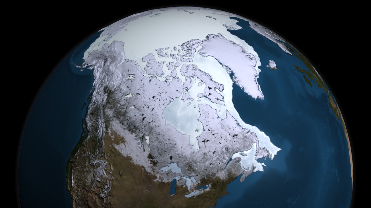 The 2003 maximum sea ice extent that occurred on March 20, 2003.