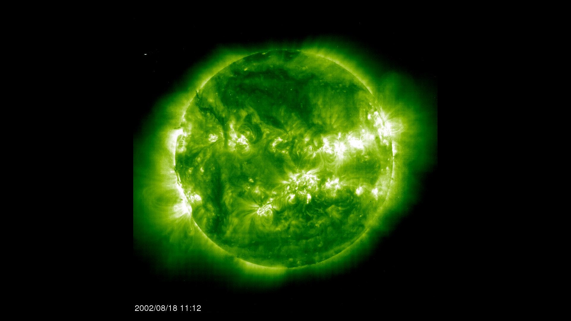 A short movie of the Sun around the time of maximum solar activity.