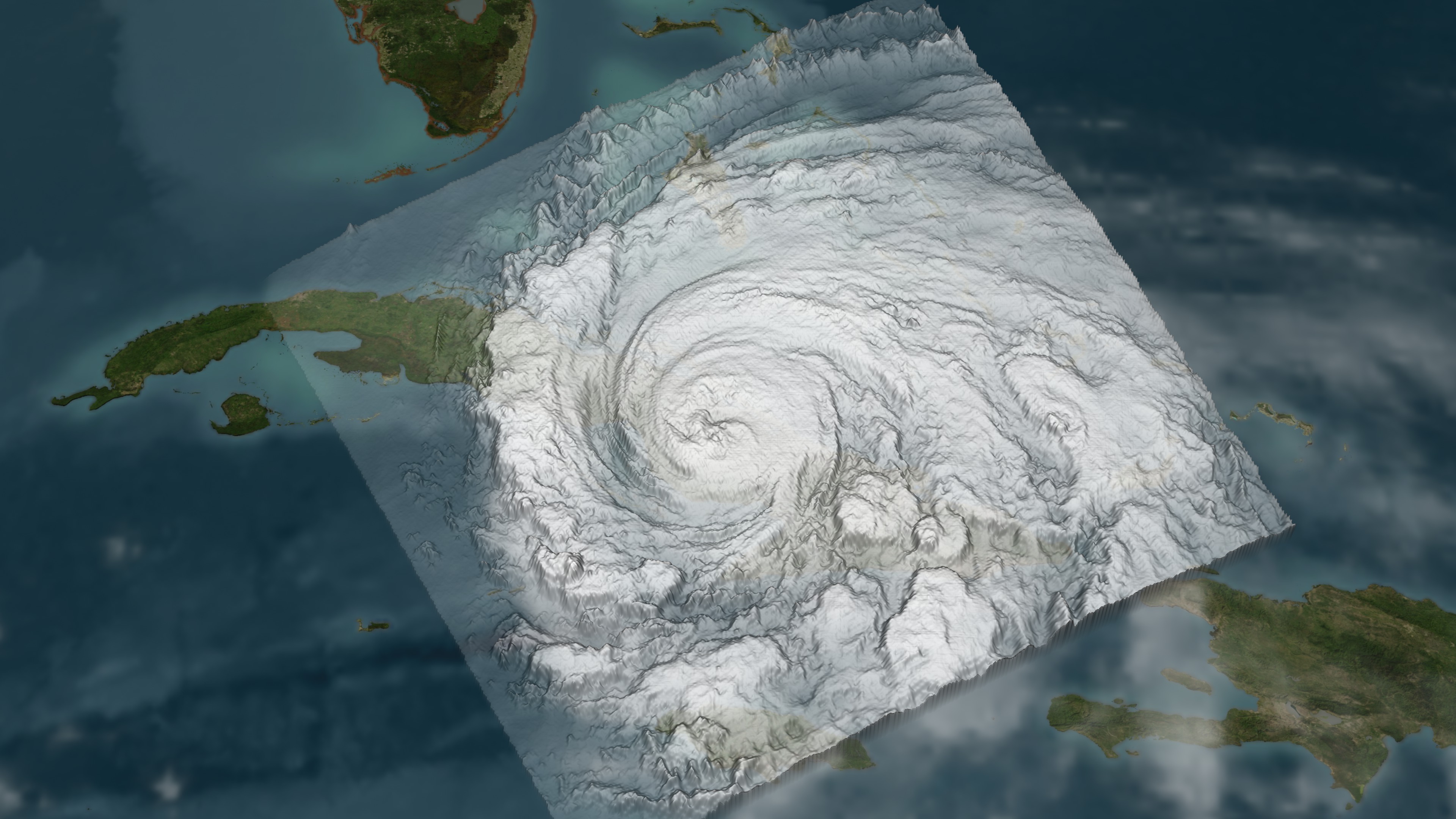 Hurricane Ike slams into Cuba at 7:04 EDT on September 8, 2008.