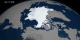 This animation shows the retreat of the sea ice over the Arctic from 7/1/2009 through 9/12/2009 .