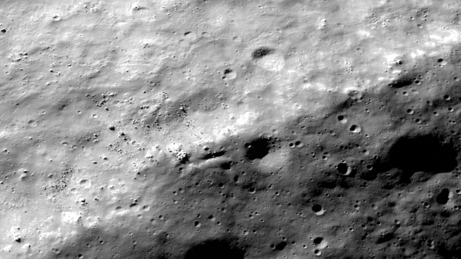This animation zooms into the LRO/LROC NAC swath of Shackleton crater's rim and slowly pans across the rim's surface.