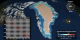 This animation shows mass changes over Greenland  with a colorbar, graph and clock overlay.