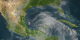 Tropical depression ALEX was near the western coast of Mexico's Yucatan Peninsula when again seen by the TRMM satellite on 27 June 2010 at 2214 UTC (6:14 PM EDT).