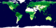 The gross primary productivity of the world's land areas for the period 2000-2009 as calculated from Terra's MODIS instrument.  The original 8-day average GPP data has been smoothed to a 24-day average to make the animation less noisy.   This  product is available through our Web Map Service .