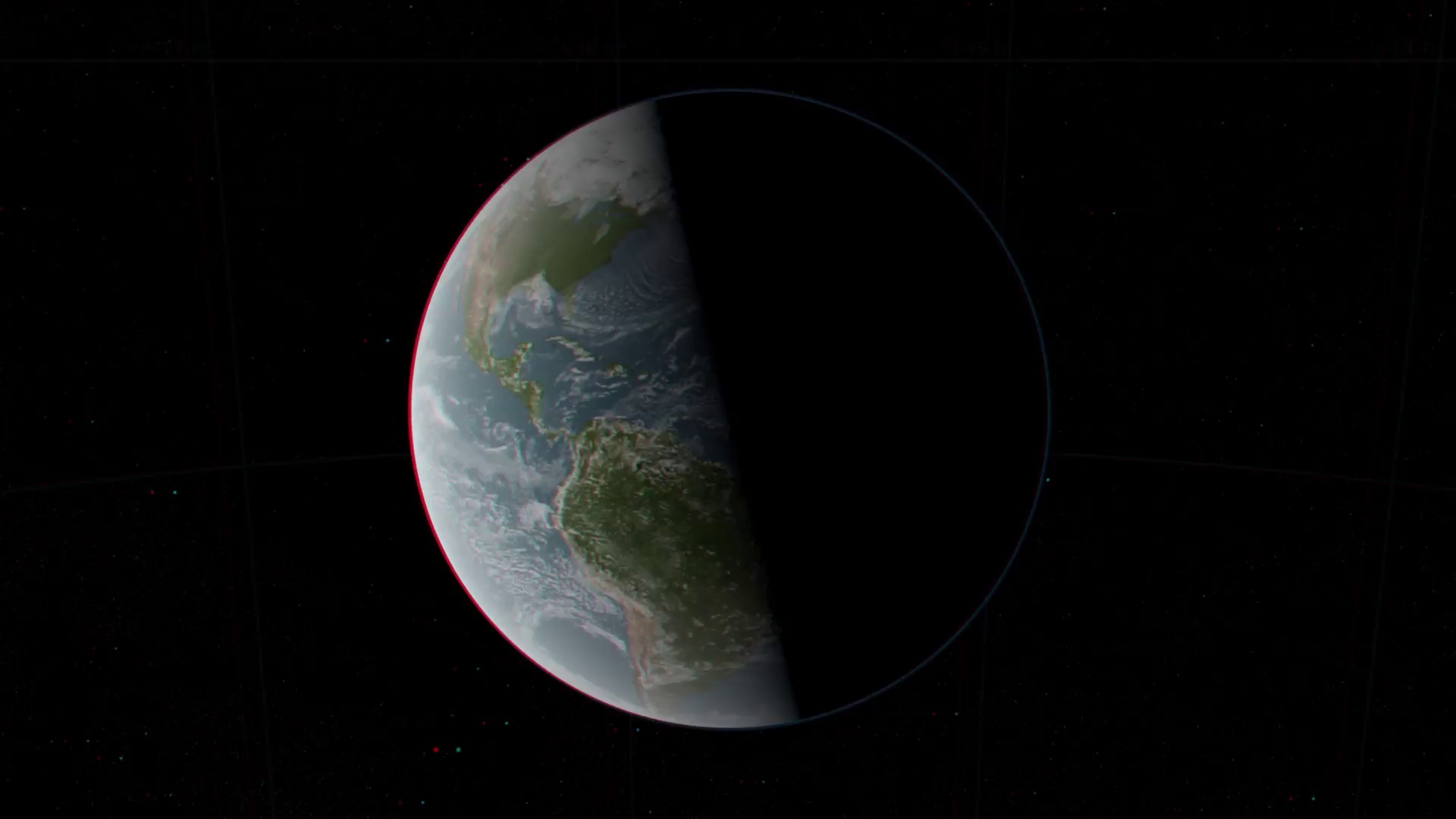 Anaglyph movie of Earth's magnetic field