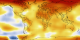 This visualization shows the same data as above with the corresponding date overlay applied. The final frame and the large still image represent global temperature anomalies averaged from 2007 to 2011. 