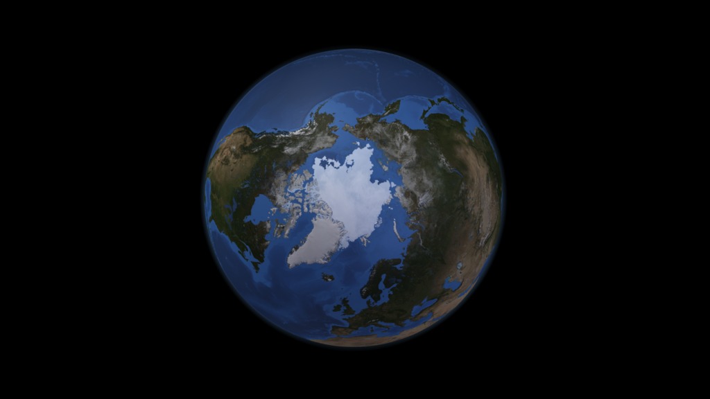 NASA SVS  Global Snow Cover and Sea Ice Cycle at Both Poles