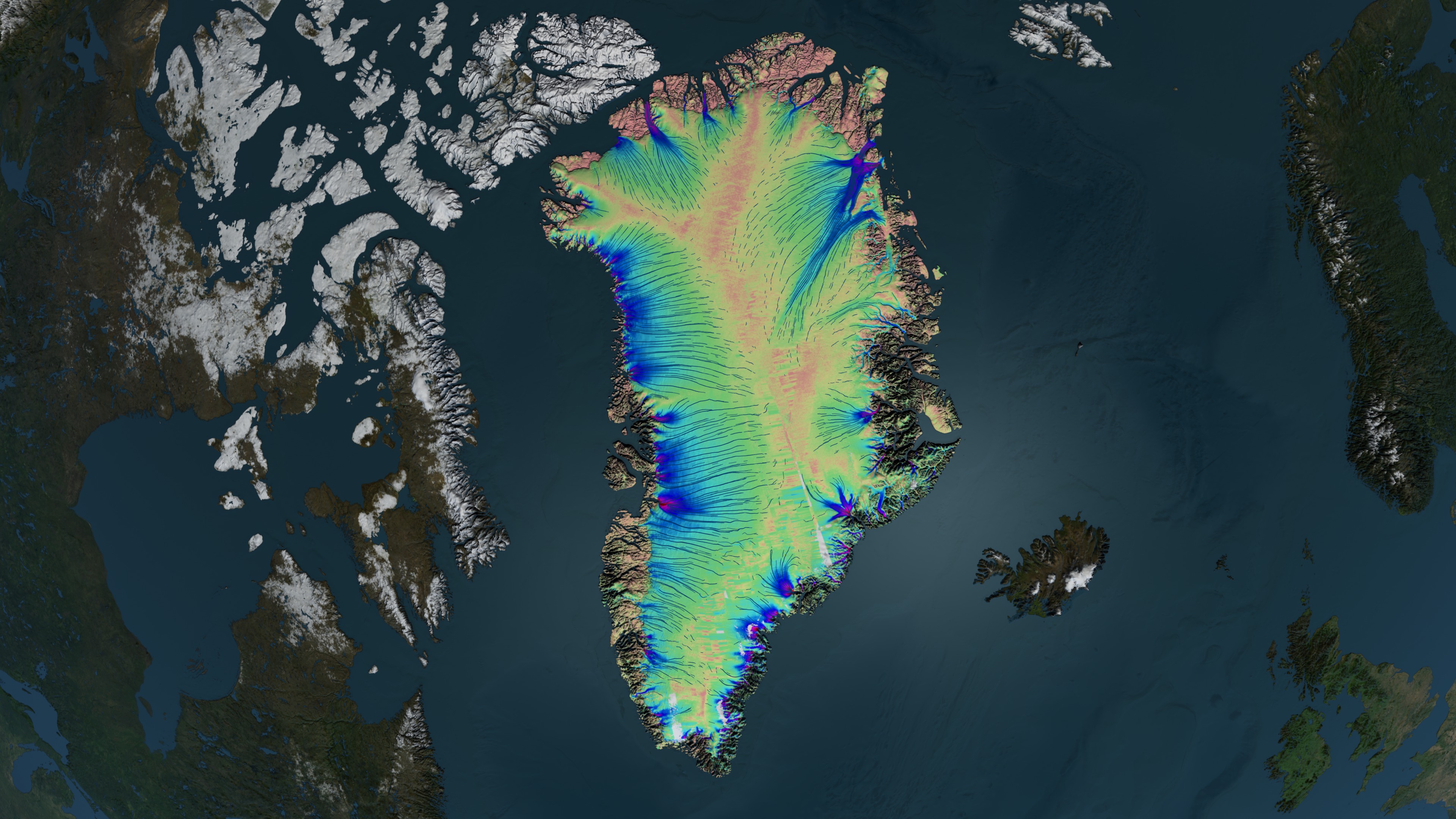 NASA SVS  Greenland Ice Flow